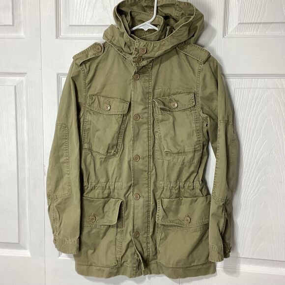 J. Crew Utility Jacket Army Green Olive Green S - Picture 1 of 16